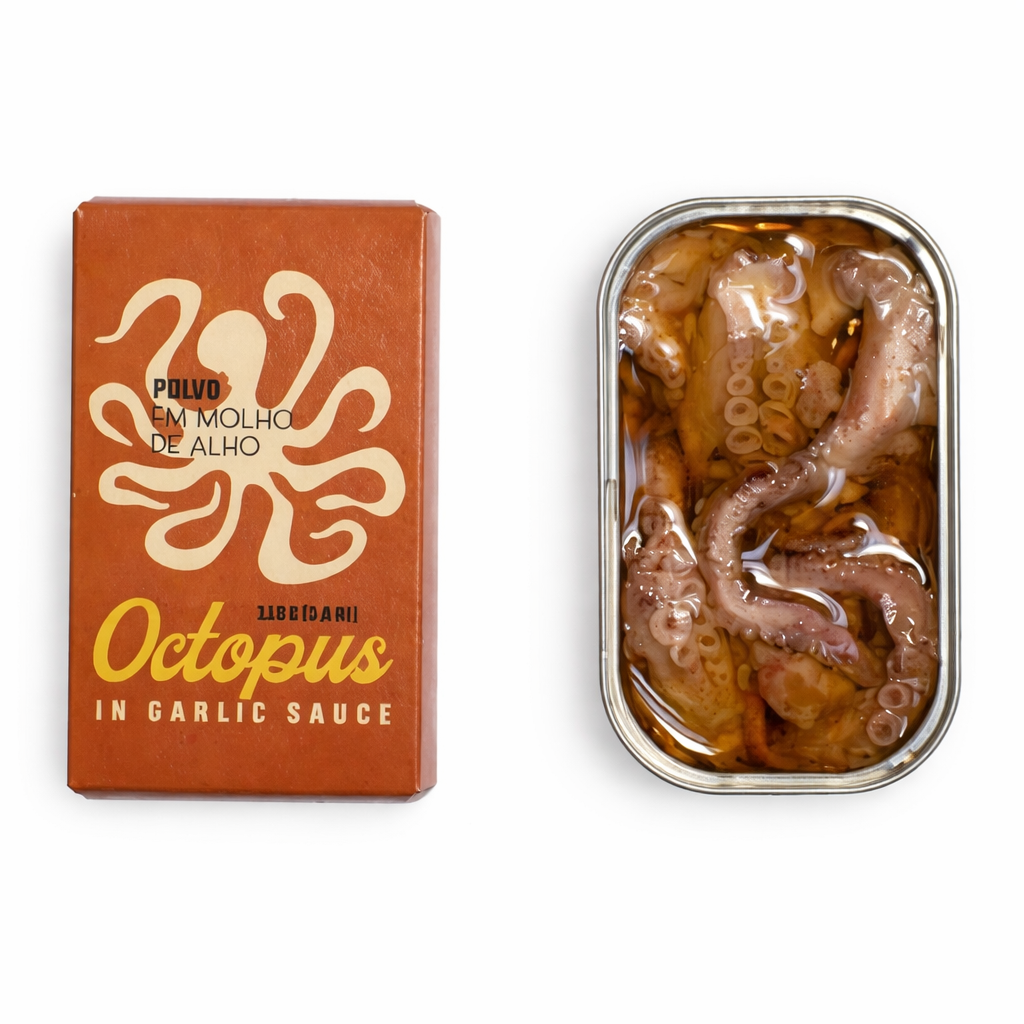 Ati Manel Octopus in Garlic Sauce – 110 g