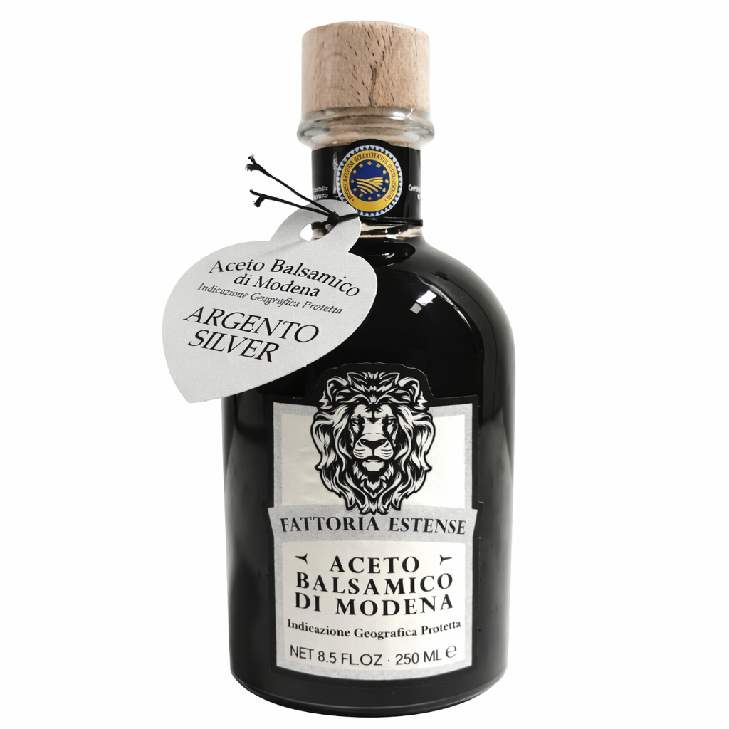 Fattoria Estense Balsamic Vinegar of Modena IGP – Silver Label (Aged 8–10 Years) – 250 ml