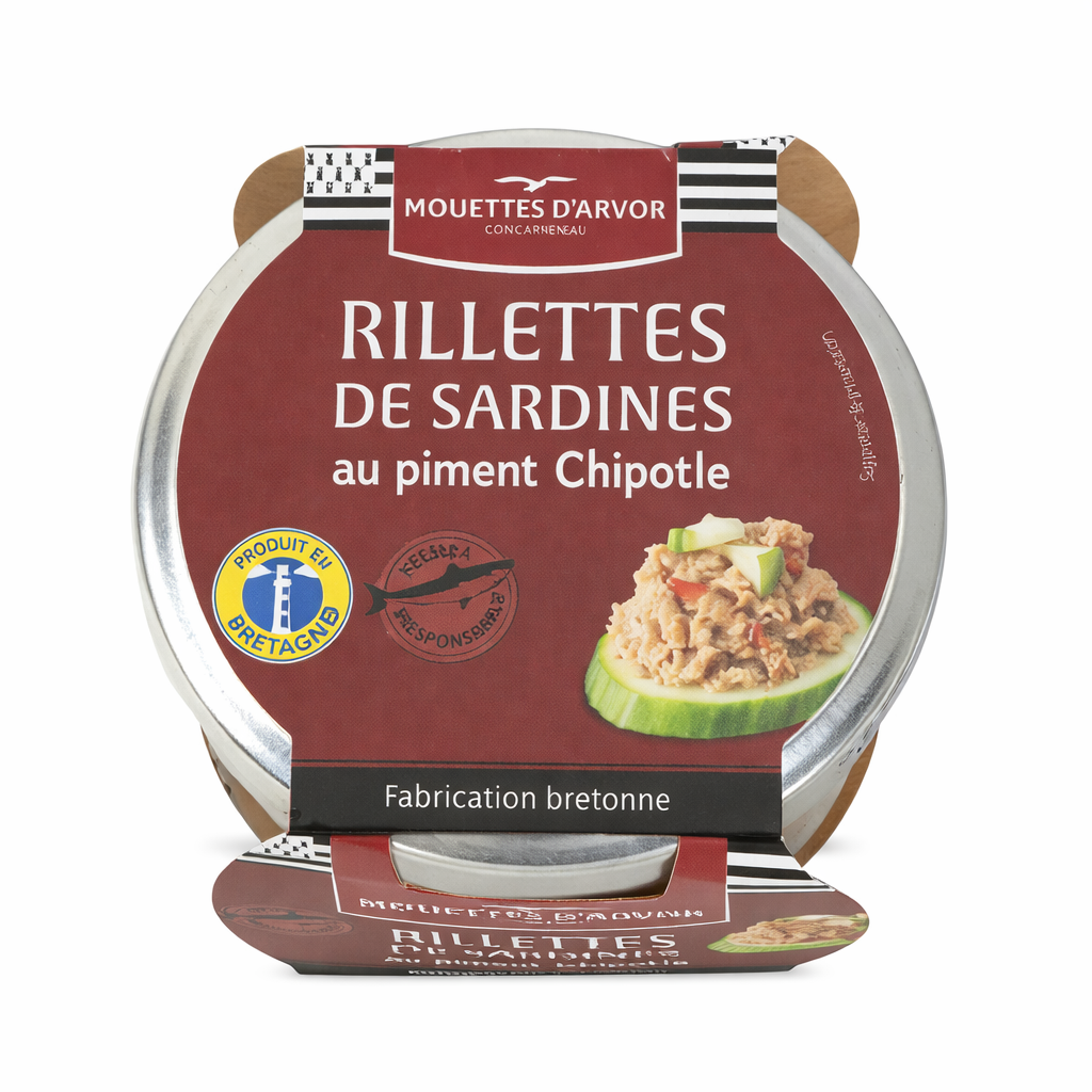 Les Mouettes d’Arvor Sardine Rillettes with Chipotle – 125 g