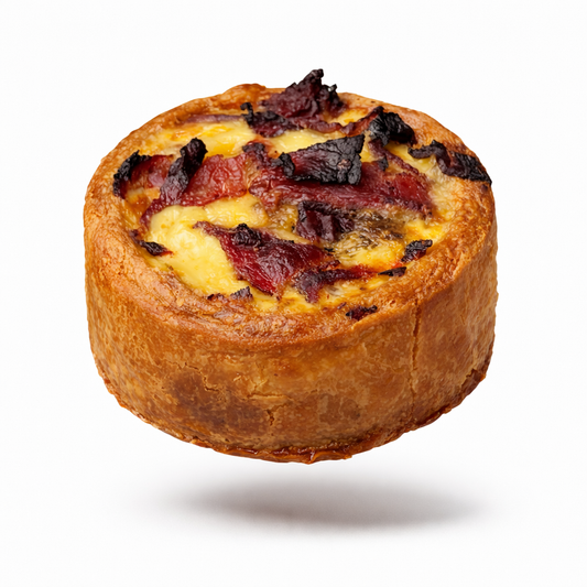 Beef Bacon & Mushroom Quiche