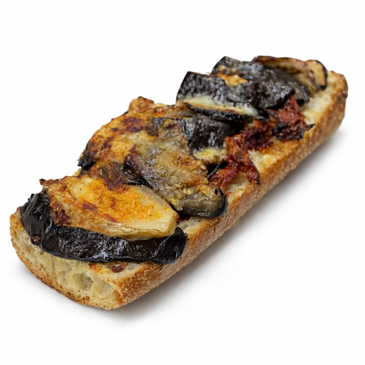 Eggplant Mushroom Tartine