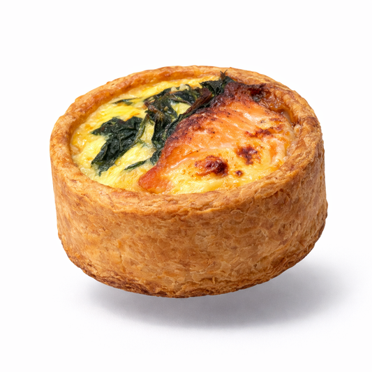 Salmon & Spinach Quiche