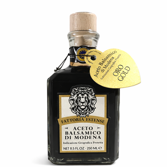 Fattoria Estense Balsamic Vinegar of Modena IGP – Gold Label (Aged 10–12 Years) – 250 ml