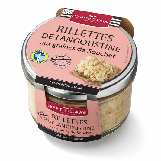 Les Mouettes d’Arvor Langoustine (Lobster) Rillettes with Tiger Nut Seeds – 125 g