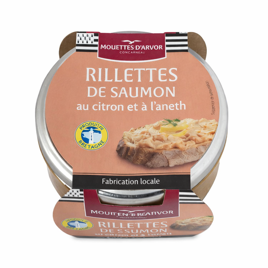 Les Mouettes d’Arvor Salmon Rillettes with Lemon & Dill – 125 g