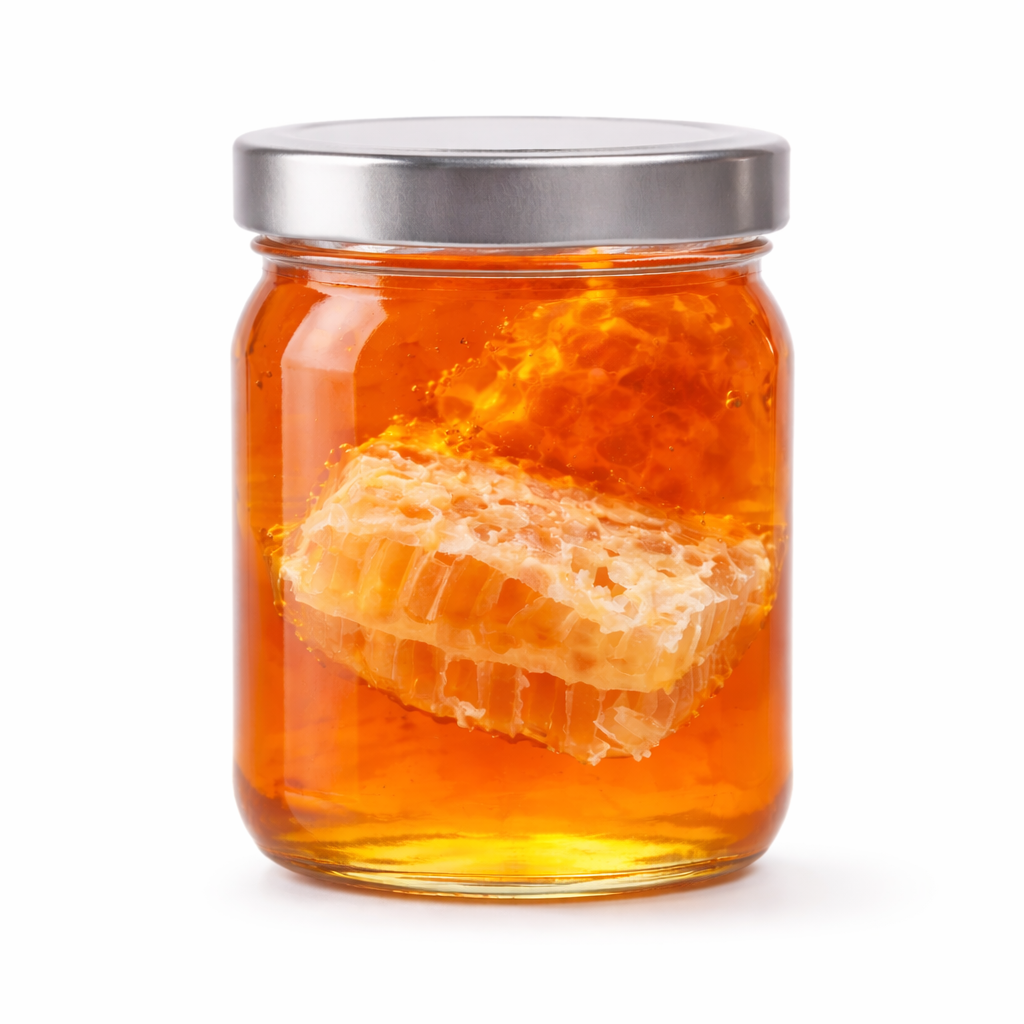 Thousand O’Bee Mixed Flower Honey + Honeycomb – 490g
