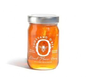 Thousand O'Bee - Mixed Flower Honey+Honeycomb, 490g