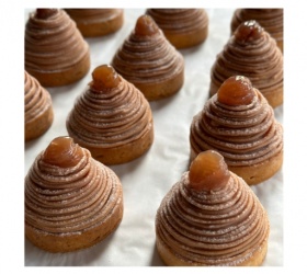 Tarte Mont Blanc Cassis